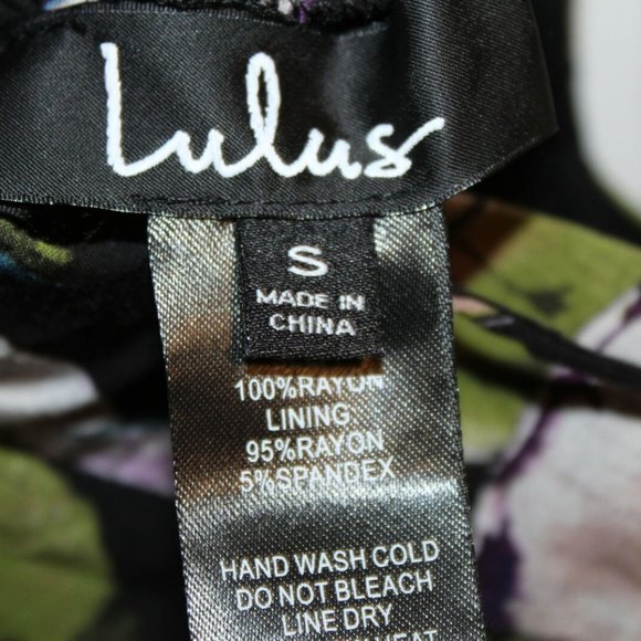 Lulus San Tropez Jumpsuit Black Print HW7760 - Picture 6 of 7